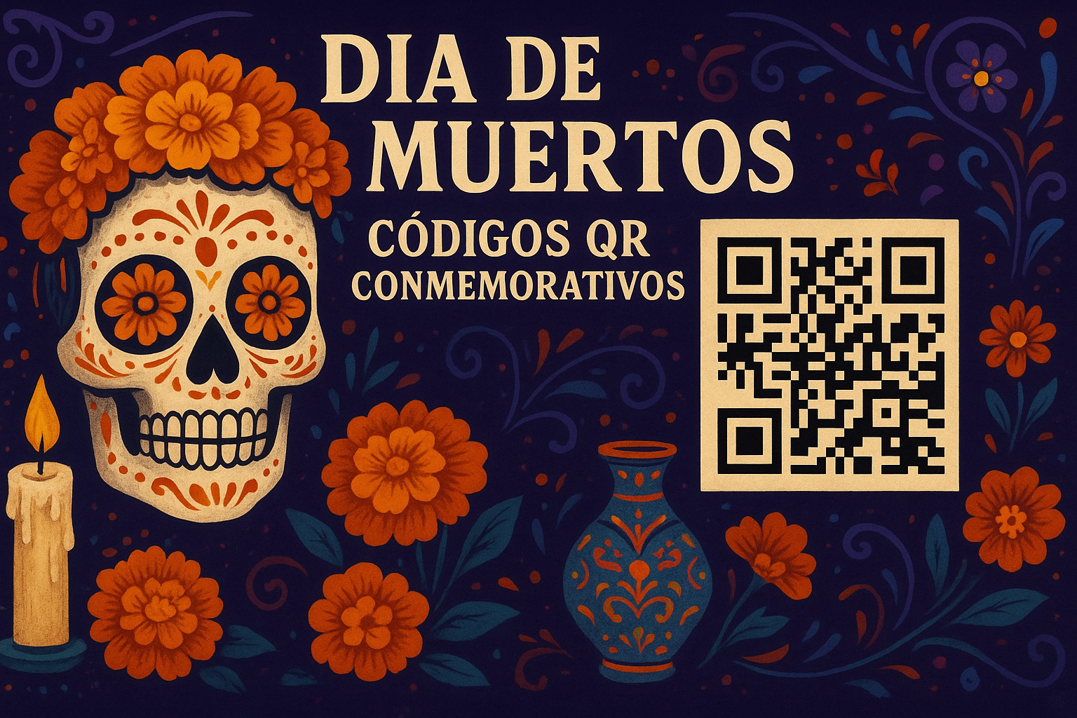 Dia de muertos altar digital